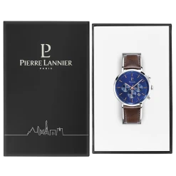 Montre Homme BARON Cadran Bleu Bracelet Cuir Brun -Pierre Lannier Magasin De Vente 221F164 10 1000x1000 crop