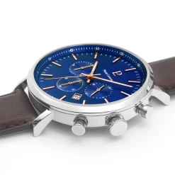 Montre Homme BARON Cadran Bleu Bracelet Cuir Brun -Pierre Lannier Magasin De Vente 221F164 4 1000x1000 crop