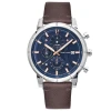 Montre Homme CRITERIUM Cadran Bleu Bracelet Cuir Brun -Pierre Lannier Magasin De Vente 223G164 1 1000x1000 crop