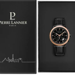 Montre Homme IMPULSION Cadran Noir Bracelet Cuir Noir -Pierre Lannier Magasin De Vente 229F433 10 1000x1000 crop