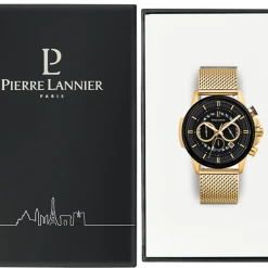 Montre Homme SENTINELLE Cadran Noir Bracelet Milanais Doré 10 Montre Homme SENTINELLE Cadran Noir Bracelet Milanais Doré -Pierre Lannier Magasin De Vente 238G032 10 1000x1000 crop