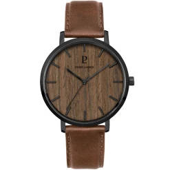 Montre Homme NATURE Cadran Brun Bracelet Cuir Brun