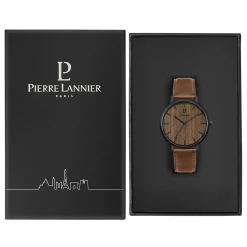 Montre Homme NATURE Cadran Brun Bracelet Cuir Brun -Pierre Lannier Magasin De Vente 241D384 10 1000x1000 crop