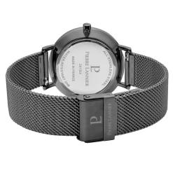 Montre Homme NATURE Cadran Noir Bracelet Acier Milanais Gris -Pierre Lannier Magasin De Vente 241D488 7 1000x1000 crop