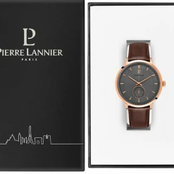 Montre Homme ALLURE Cadran Gris Bracelet Cuir Brun -Pierre Lannier Magasin De Vente 242C484 10 1000x1000 crop