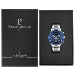 Montre Homme CAPITAL Cadran Bleu Bracelet Acier Argenté -Pierre Lannier Magasin De Vente 245F161 10 1000x1000 crop