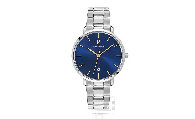 Montre Homme ECHO Cadran Bleu Bracelet Acier Argenté 7 Montre Homme ECHO Cadran Bleu Bracelet Acier Argenté – Image 5