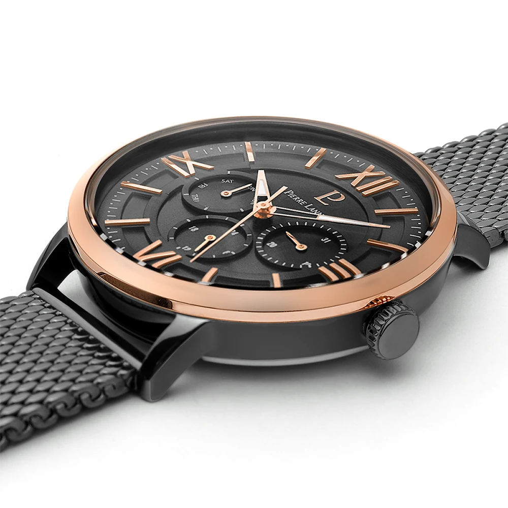 Montre Homme BEAUCOUR Cadran Gris Bracelet Acier Milanais Gris 4 Montre Homme BEAUCOUR Cadran Gris Bracelet Acier Milanais Gris – Image 2