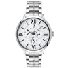 Montre Homme BEAUCOUR Cadran Blanc Bracelet Acier Argenté