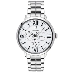 Montre Homme BEAUCOUR Cadran Blanc Bracelet Acier Argenté