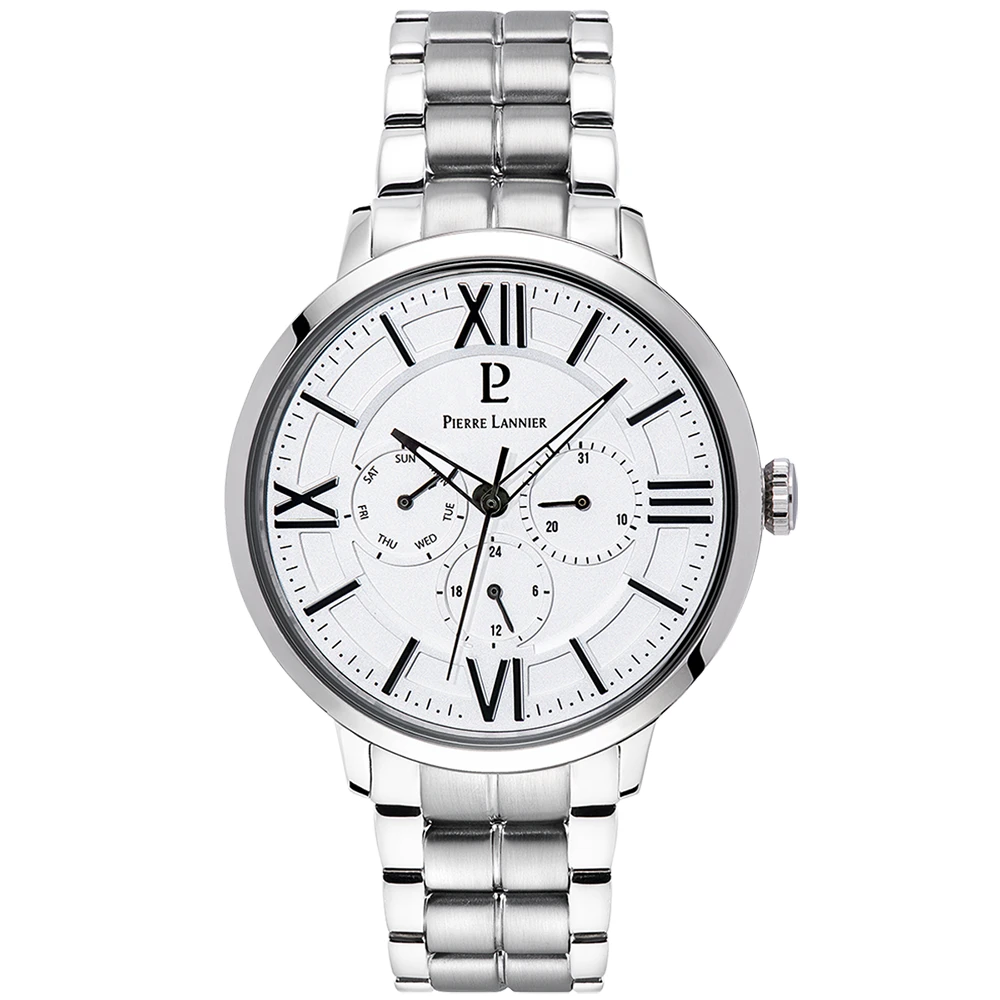 Montre Homme BEAUCOUR Cadran Blanc Bracelet Acier Argenté 3 Montre Homme BEAUCOUR Cadran Blanc Bracelet Acier Argenté
