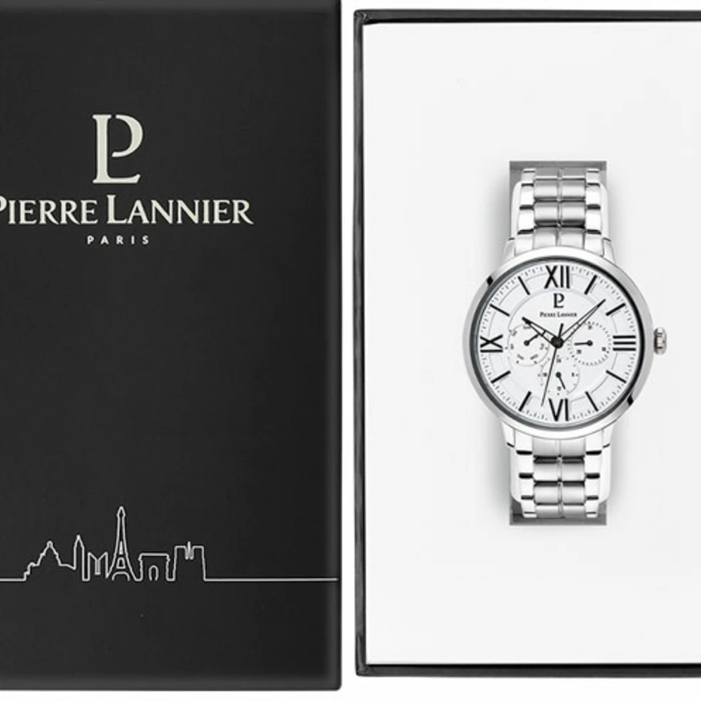 Montre Homme BEAUCOUR Cadran Blanc Bracelet Acier Argenté 5 Montre Homme BEAUCOUR Cadran Blanc Bracelet Acier Argenté – Image 3