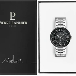 Montre Homme BEAUCOUR Cadran Noir Bracelet Acier Argenté -Pierre Lannier Magasin De Vente 256F131 10 1000x1000 crop