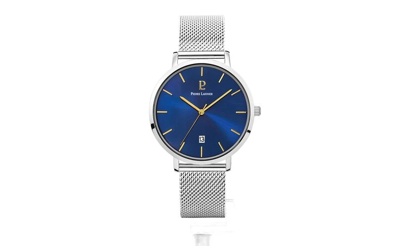 Coffret Homme ECHO Cadran Bleu Bracelet Acier Milanais Argenté 6 Coffret Homme ECHO Cadran Bleu Bracelet Acier Milanais Argenté – Image 5