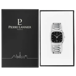 Montre Homme CONTRASTE Cadran Noir Bracelet Acier Argenté -Pierre Lannier Magasin De Vente 261J131 10 1000x1000 crop