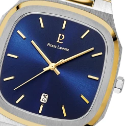 Montre Homme CONTRASTE Cadran Bleu Bracelet Acier Bicolore -Pierre Lannier Magasin De Vente 262F261 6 1000x1000 crop
