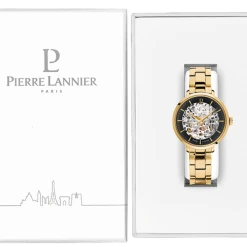 Montre Femme AUTOMATIC Cadran Noir Bracelet Acier Doré -Pierre Lannier Magasin De Vente 305D538 10 1000x1000 crop