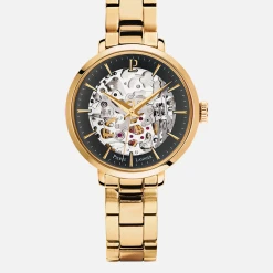 Montre Femme AUTOMATIC Cadran Noir Bracelet Acier Doré -Pierre Lannier Magasin De Vente 305D538 13 1000x1000 crop