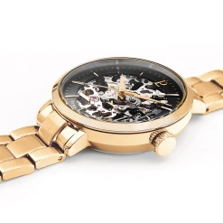 Montre Femme AUTOMATIC Cadran Noir Bracelet Acier Doré -Pierre Lannier Magasin De Vente 305D538 4 1000x1000 crop