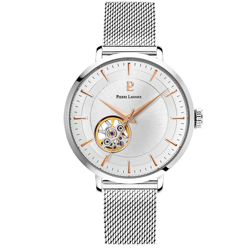 Coffret Femme AUTOMATIC Cadran Argenté Bracelet Acier Milanais Argenté 4 Coffret Femme AUTOMATIC Cadran Argenté Bracelet Acier Milanais Argenté – Image 2