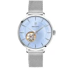 Montre Femme AUTOMATIC Cadran Bleu Bracelet Acier Milanais Argenté -Pierre Lannier Magasin De Vente 306F668 1 1000x1000 crop