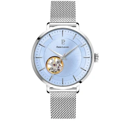 Montre Femme AUTOMATIC Cadran Bleu Bracelet Acier Milanais Argenté