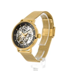 Montre Femme AUTOMATIC Cadran Noir Bracelet Acier Milanais Doré 18 Montre Femme AUTOMATIC Cadran Noir Bracelet Acier Milanais Doré -Pierre Lannier Magasin De Vente 309D538 0002 1000x1000 crop