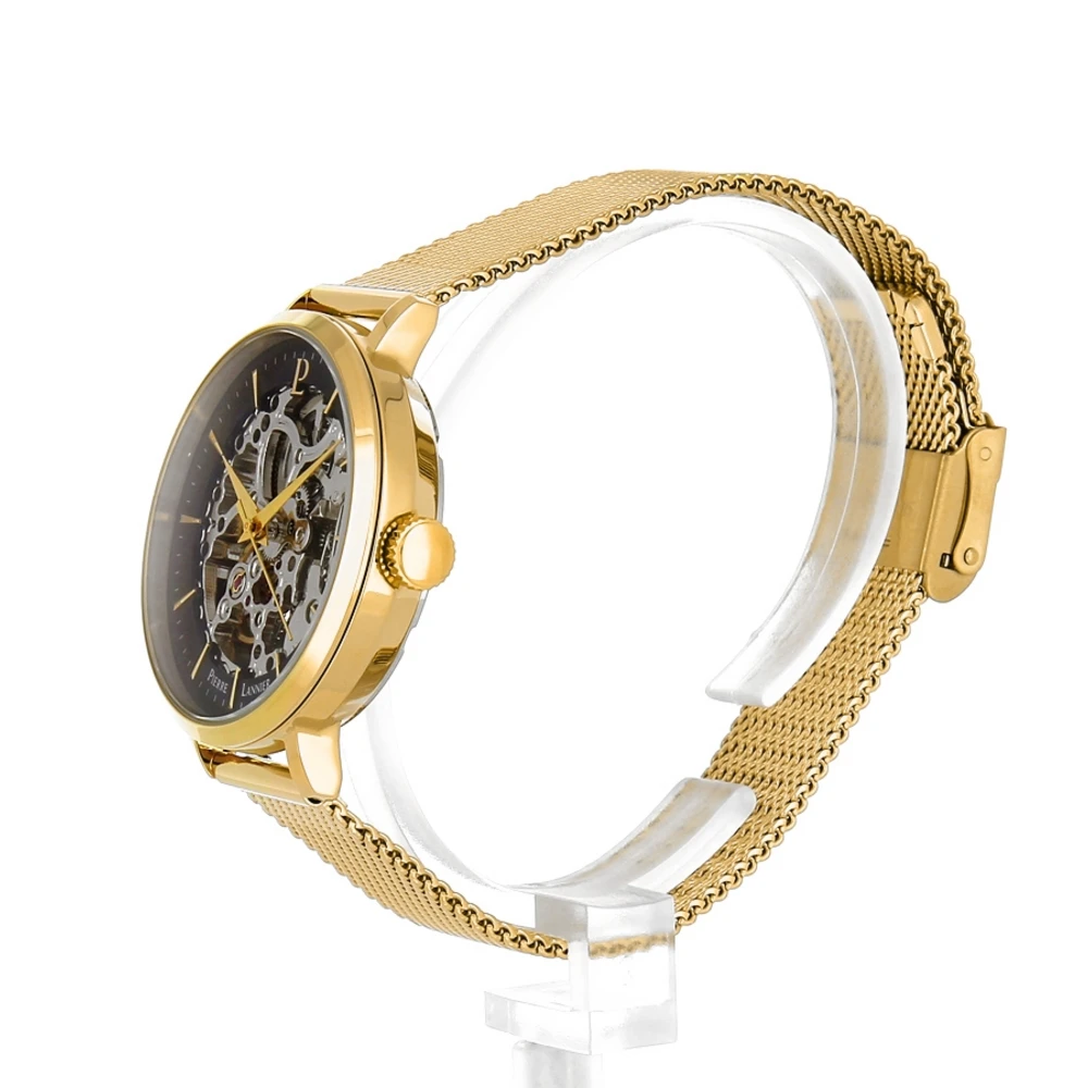 Montre Femme AUTOMATIC Cadran Noir Bracelet Acier Milanais Doré 10 Montre Femme AUTOMATIC Cadran Noir Bracelet Acier Milanais Doré – Image 8