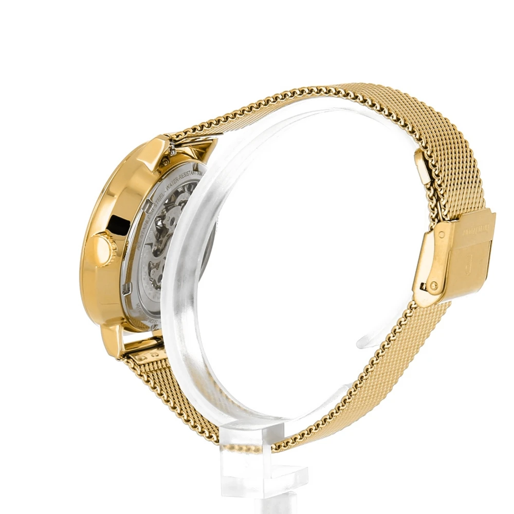 Montre Femme AUTOMATIC Cadran Noir Bracelet Acier Milanais Doré 12 Montre Femme AUTOMATIC Cadran Noir Bracelet Acier Milanais Doré – Image 10