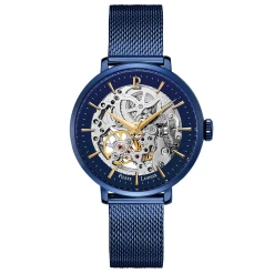 Montre Femme AUTOMATIC Cadran Bleu Bracelet Acier Milanais Bleu