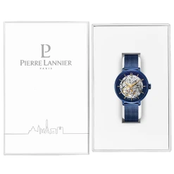 Montre Femme AUTOMATIC Cadran Bleu Bracelet Acier Milanais Bleu -Pierre Lannier Magasin De Vente 309D968 10 1000x1000 crop