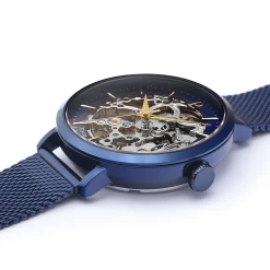 Montre Femme AUTOMATIC Cadran Bleu Bracelet Acier Milanais Bleu -Pierre Lannier Magasin De Vente 309D968 4 1000x1000 crop