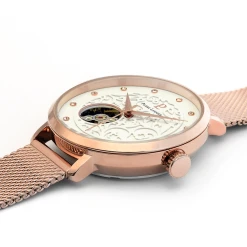 Montre Femme EOLIA Cadran Blanc Bracelet Acier Milanais Doré Rose -Pierre Lannier Magasin De Vente 310F908 4 1000x1000 crop