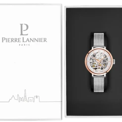 Montre Femme AUTOMATIC Cadran Argenté Bracelet Acier Milanais Argenté -Pierre Lannier Magasin De Vente 312B628 10 rt 1000x1000 crop