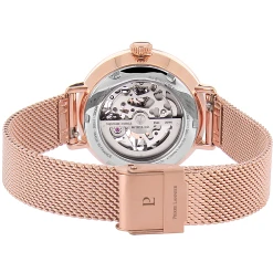 Montre Femme AUTOMATIC Cadran Argenté Bracelet Acier Milanais Doré Rose -Pierre Lannier Magasin De Vente 313B928 7 1000x1000 crop