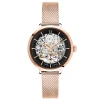 Montre Femme AUTOMATIC Cadran Noir Bracelet Acier Milanais Doré Rose -Pierre Lannier Magasin De Vente 313B938 1 1000x1000 crop