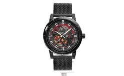 Montre Homme AUTOMATIC Cadran Noir Bracelet Acier Milanais Noir -Pierre Lannier Magasin De Vente 321C438 0000 812x497 1