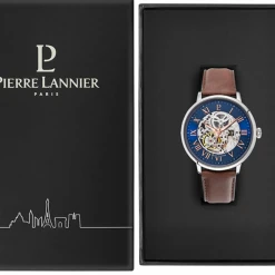 Montre Homme AUTOMATIC Cadran Bleu Bracelet Cuir Brun -Pierre Lannier Magasin De Vente 322B164 10 1000x1000 crop