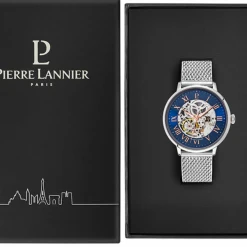Montre Homme AUTOMATIC Cadran Bleu Bracelet Acier Milanais Argenté -Pierre Lannier Magasin De Vente 322B168 10 1000x1000 crop
