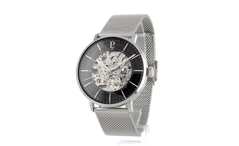 Montre Homme GAIUS Cadran Noir Bracelet Acier Milanais Argenté 8 Montre Homme GAIUS Cadran Noir Bracelet Acier Milanais Argenté – Image 6