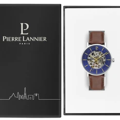 Montre Homme GAIUS Cadran Bleu Bracelet Cuir Brun -Pierre Lannier Magasin De Vente 323C164 10 1000x1000 crop