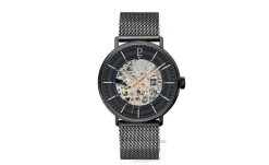 Montre Homme GAIUS Cadran Noir Bracelet Acier Milanais Noir -Pierre Lannier Magasin De Vente 324C439 ld 0000 812x497 1