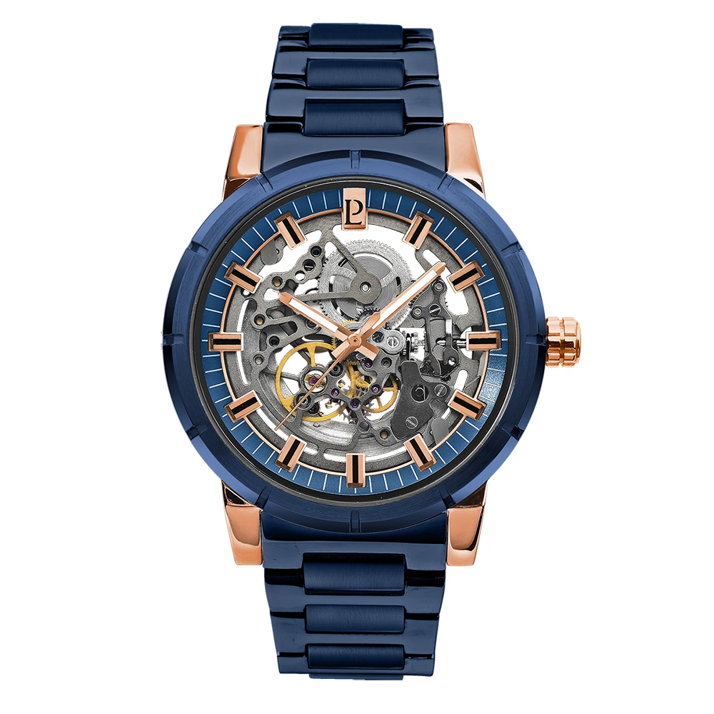 Montre Homme AUTOMATIC Cadran Bleu Bracelet Acier Bleu 3 Montre Homme AUTOMATIC Cadran Bleu Bracelet Acier Bleu