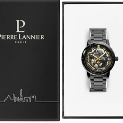 Montre Homme AUTOMATIC Cadran Noir Bracelet Acier Noir -Pierre Lannier Magasin De Vente 325C439 10 1000x1000 crop