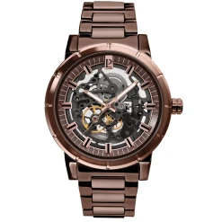 Montre Homme AUTOMATIC Cadran Brun Bracelet Acier Brun