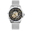 Montre Homme AUTOMATIC Cadran Noir Bracelet Acier Milanais Argenté -Pierre Lannier Magasin De Vente 329F131 1 1000x1000 crop