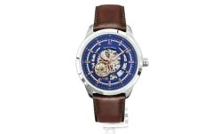 Montre Homme AUTOMATIC Cadran Bleu Bracelet Cuir Brun -Pierre Lannier Magasin De Vente 329F164 0000 812x497 1