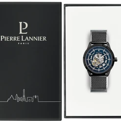 Montre Homme AUTOMATIC Cadran Bleu Bracelet Acier Milanais Noir -Pierre Lannier Magasin De Vente 330D469 10 1000x1000 crop