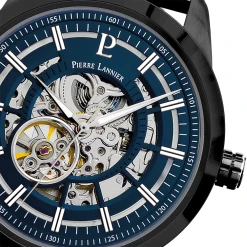 Montre Homme AUTOMATIC Cadran Bleu Bracelet Acier Milanais Noir -Pierre Lannier Magasin De Vente 330D469 6 1000x1000 crop