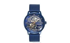 Montre Homme IMPACT Cadran Bleu Bracelet Acier Milanais Bleu -Pierre Lannier Magasin De Vente 332C469 ld 0000 812x497 1